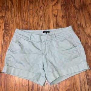 Dear John Light Green & White Women Shorts